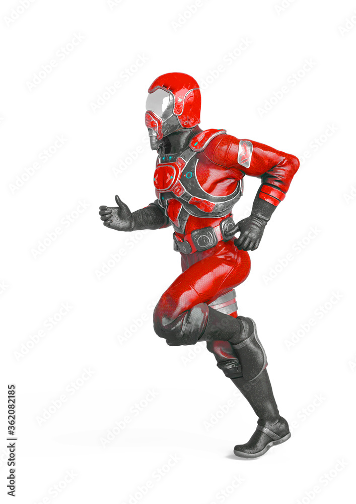 battle pilot is running in white background battle pilot is running in white background