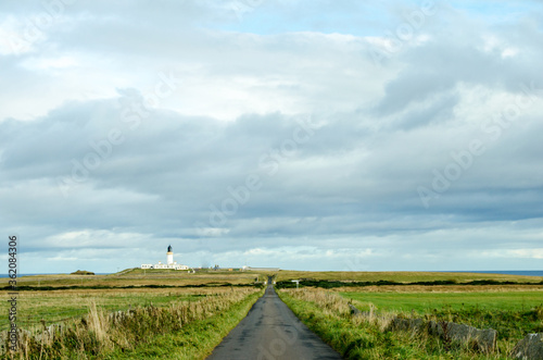 Lighthouse and road