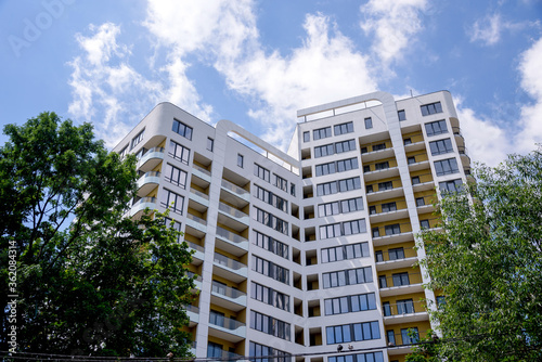 modern new apartment building