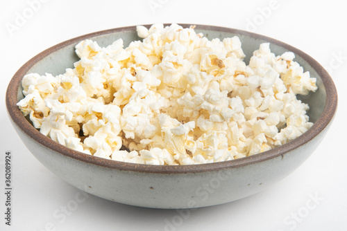 Popcorn In A Ceramic Bowl