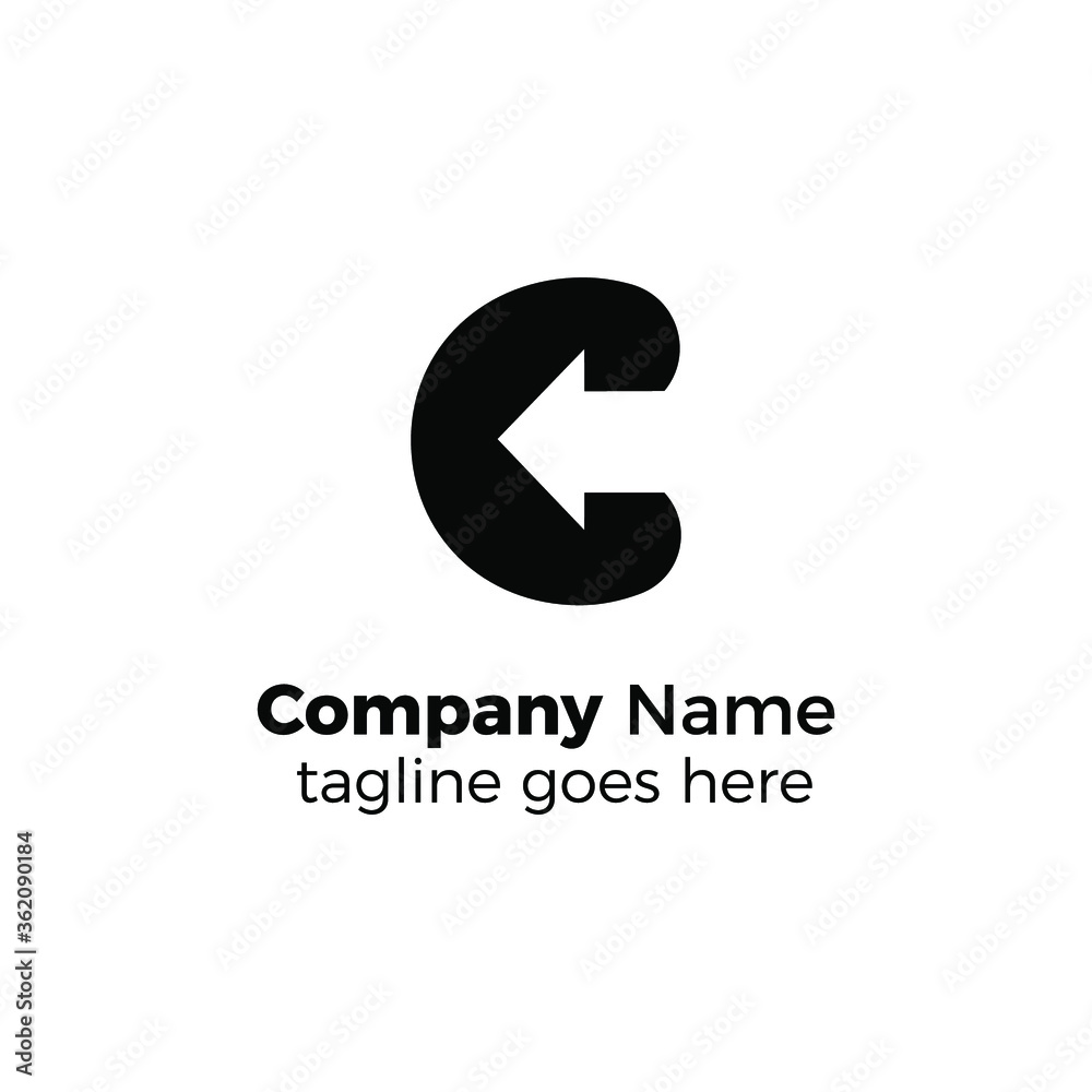 arrow c logo design vector illustration arrow c logo design vector illustration
