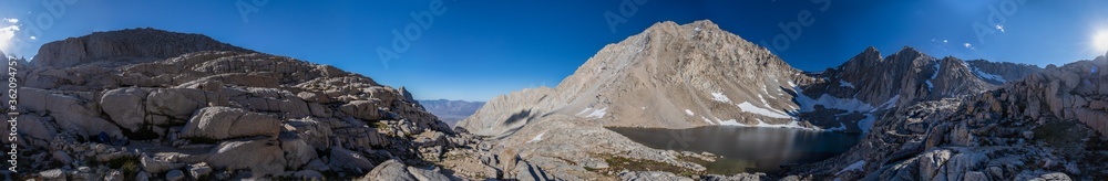 mountain landscape 360 panorama, Consultation lake, California