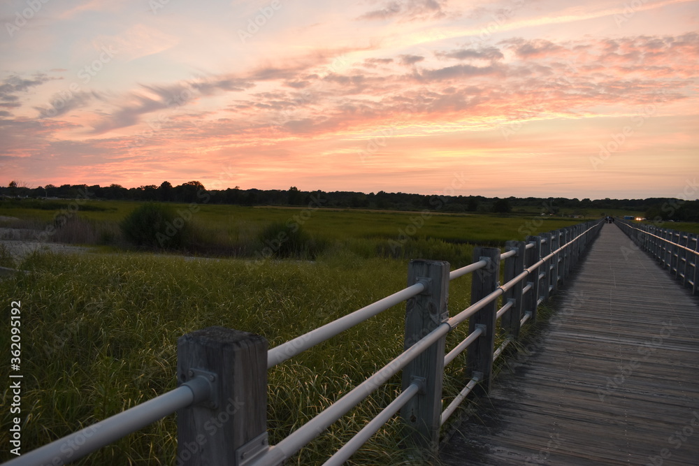 sunset at boardwalk sunset at boardwalk