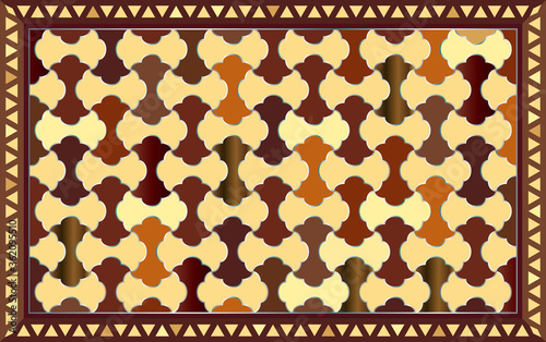 Vintage Turkish Ottoman Style Decorative Pattern Background