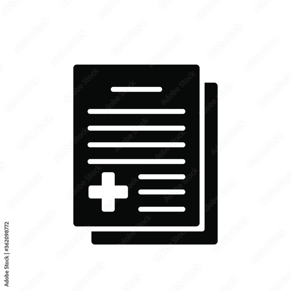 Illustration Vector graphic of medical report icon