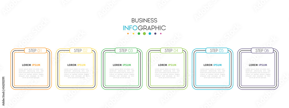 Business infographic element with options, steps, number vector template design Business infographic element with options, steps, number vector template design