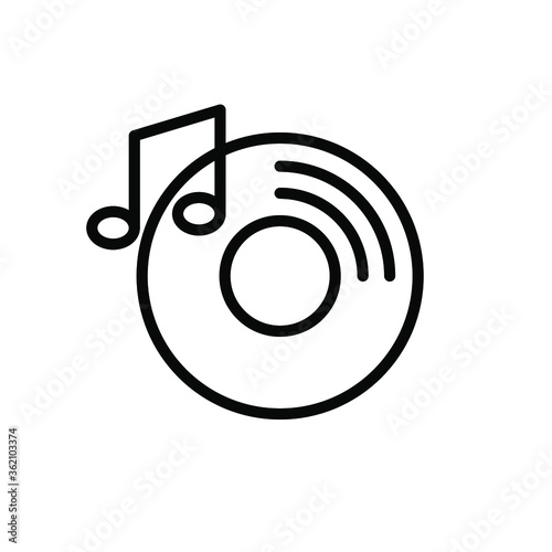 Illustration Vector graphic of disc icon template