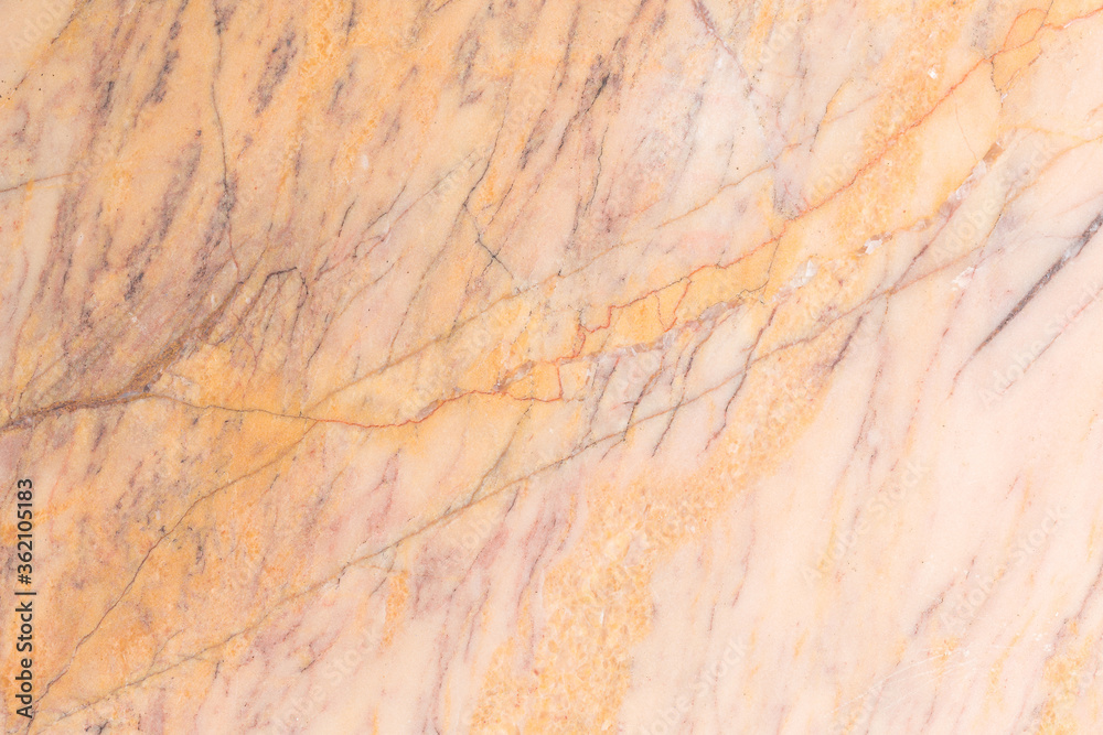 orange cream marble texture, petterned detailed structure of marble in natural patterned for background and interior design.