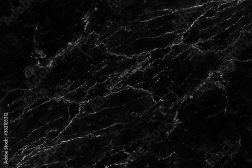 Black marble texture, detailed structure of marble in natural patterned for background and product design.