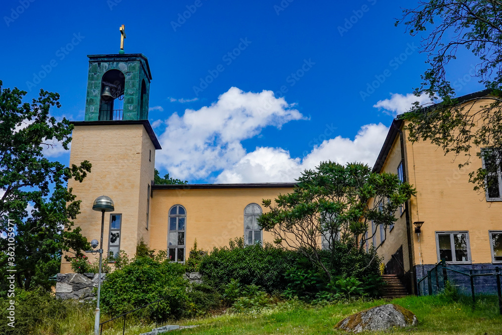 Stockholm, Sweden  The Brevik church on the island of Lidingo
