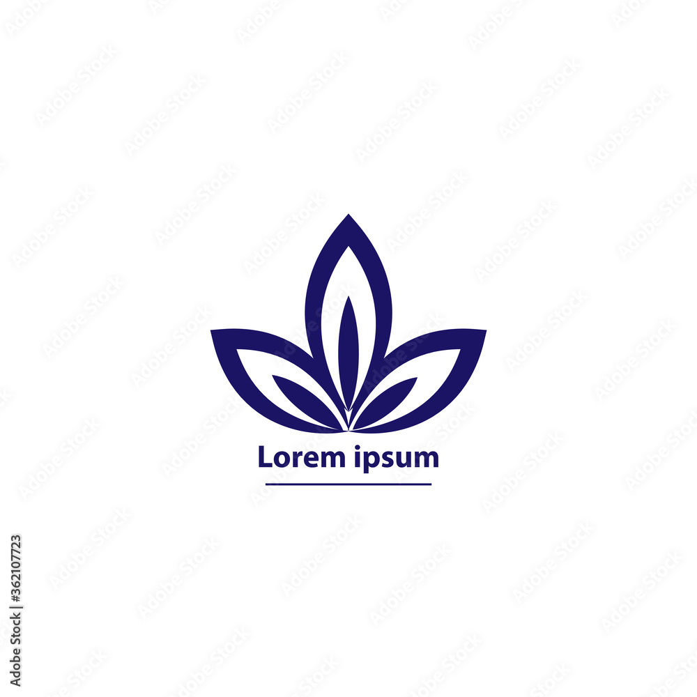 business logo of three purple flowers