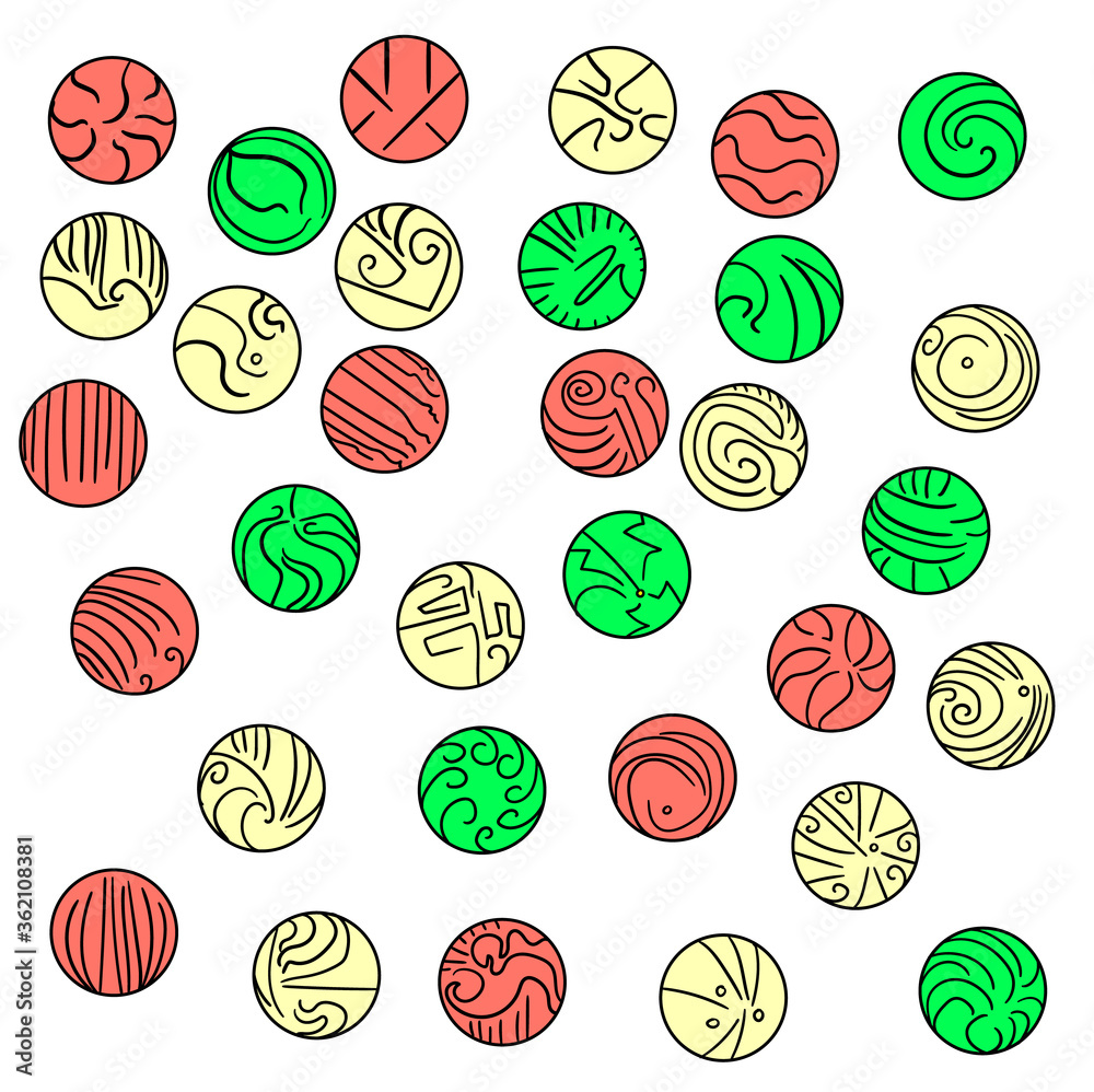 seamless pattern with colorful balls seamless pattern with colorful balls