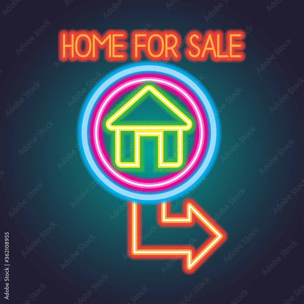 house home for sale neon sign for house for sale plank house home for sale neon sign for house for sale plank