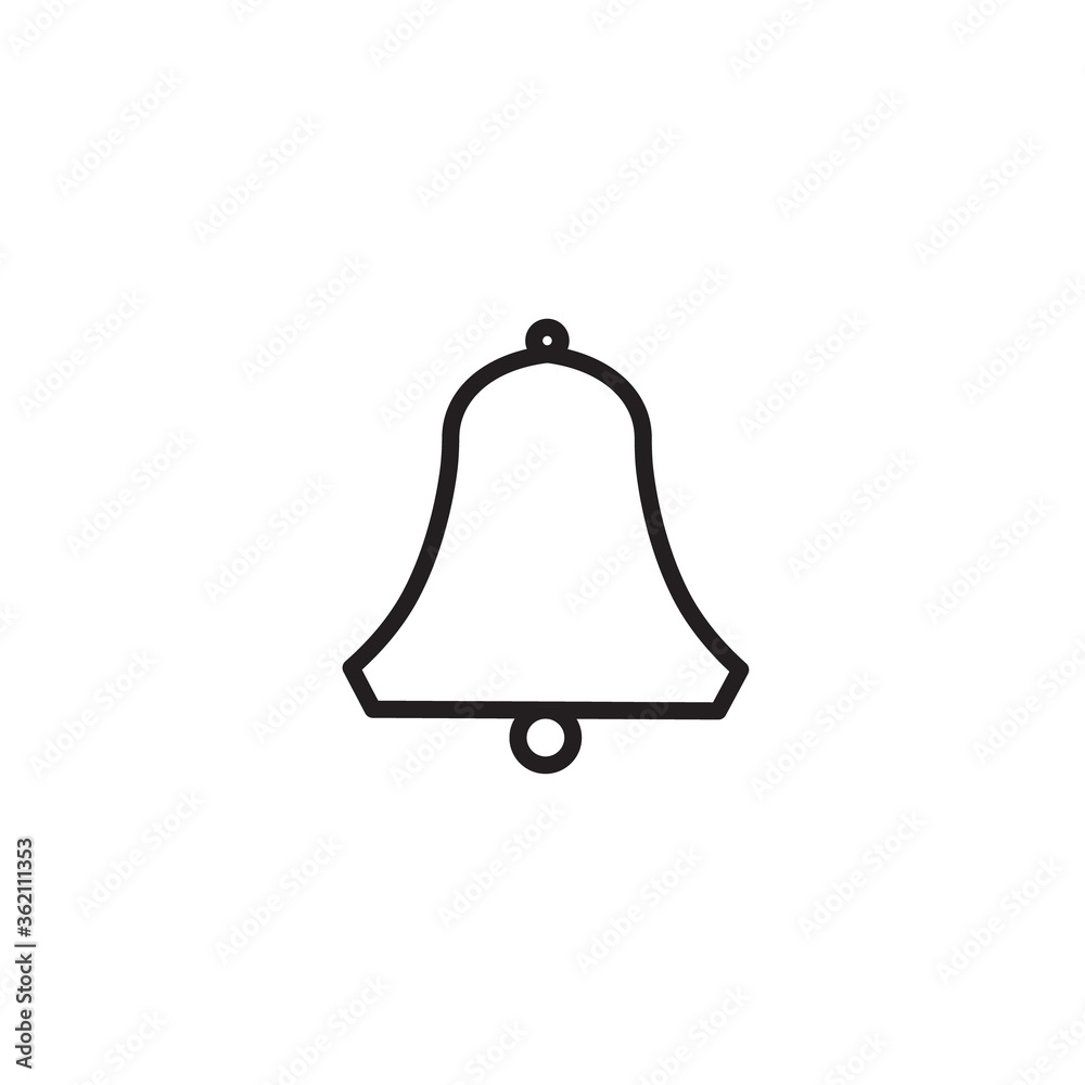 Bell line icon vector Bell line icon vector