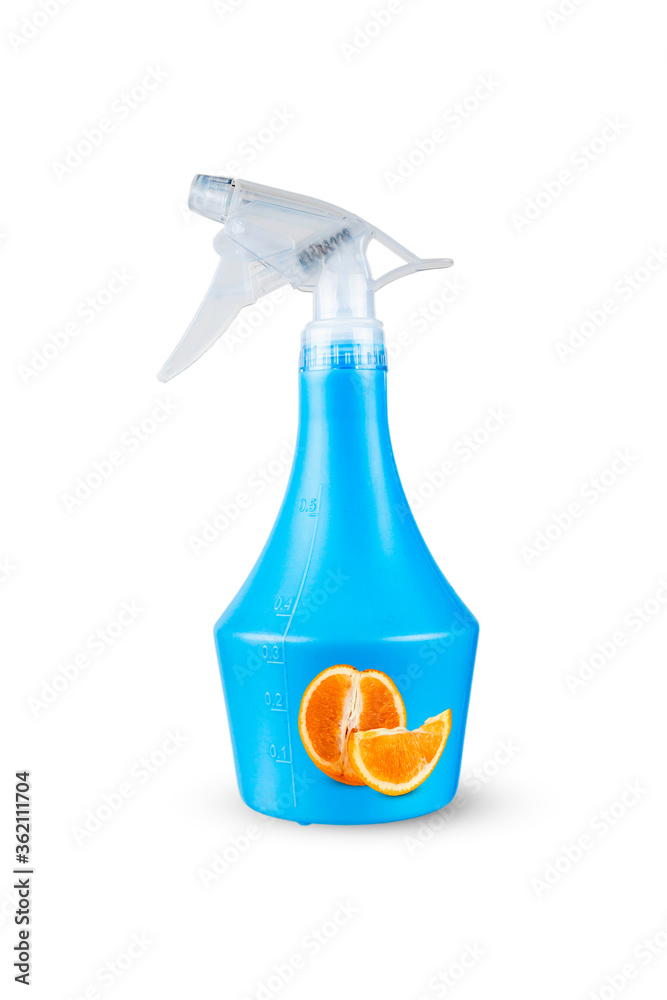bottle of window cleaner for windows and mirrors isolated on white background bottle of window cleaner for windows and mirrors isolated on white background