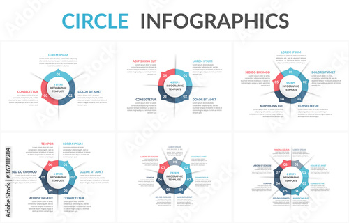 Circle Infographics Fototapete