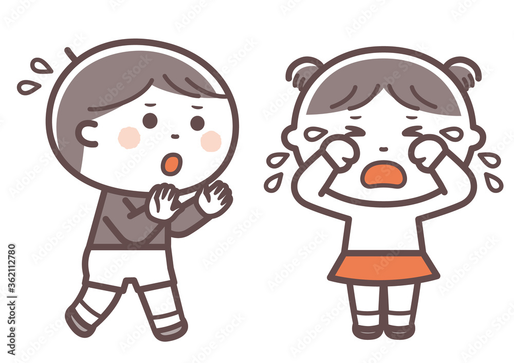 Evacuation drills / What you should not do / Crying / Two colors Evacuation drills / What you should not do / Crying / Two colors