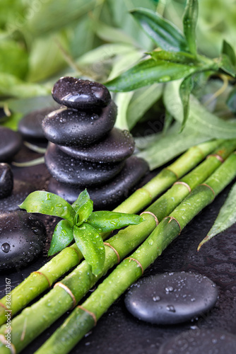 Spa-concept with zen stones...