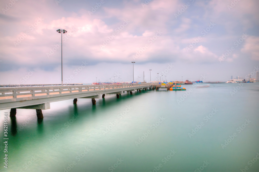 A Concrete Pier in Pattaya City, Thailand