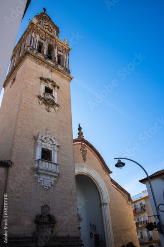 Vertical shot of The church of Santa MarÃ­a in Ã‰cija, Spain photo