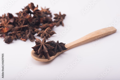 Wallpaper Mural Star anise isolated over grey background Torontodigital.ca