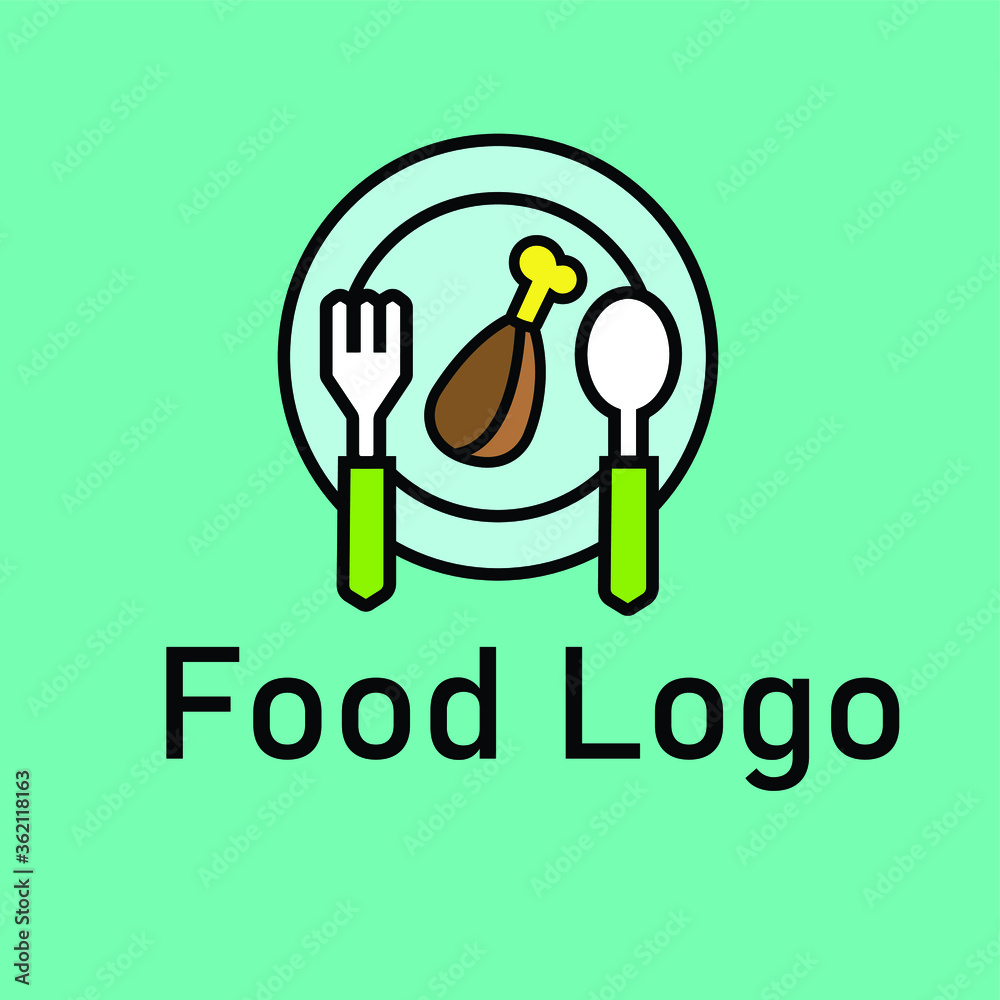 Fototapeta premium food logo