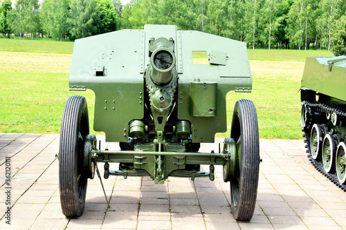 antitank 120 mm gun of the Second World War photo
