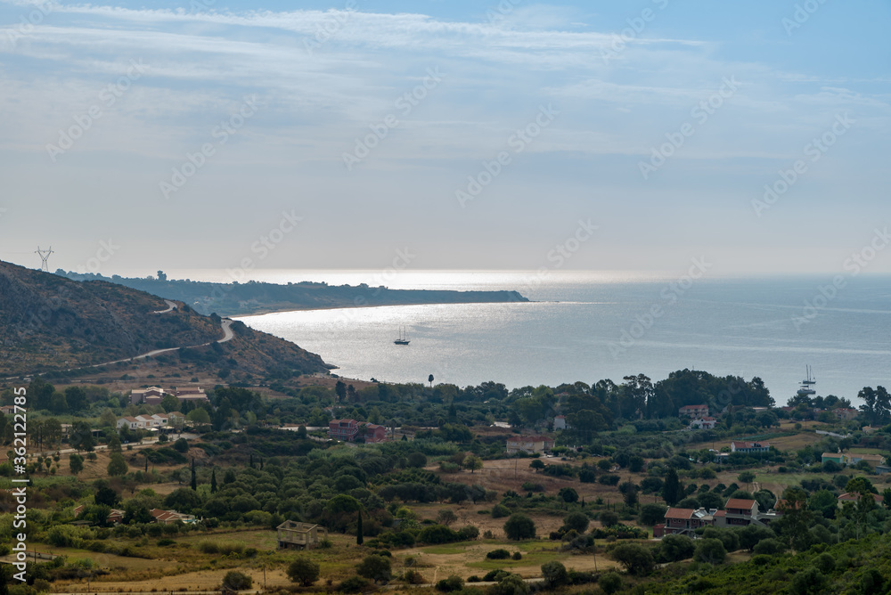 Panorama of the island of Kefalonia in Greece Panorama of the island of Kefalonia in Greece
