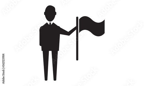 Business Goal icon. vector graphics 
