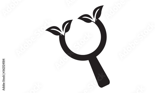 Organic search icon. vector graphics 