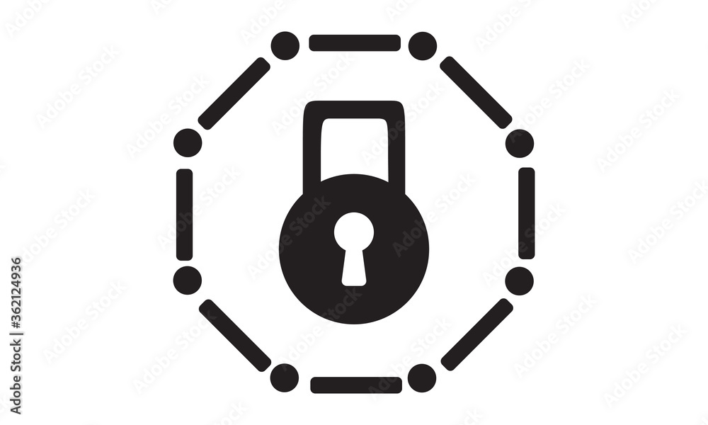 Security network icon. vector graphics Security network icon. vector graphics
