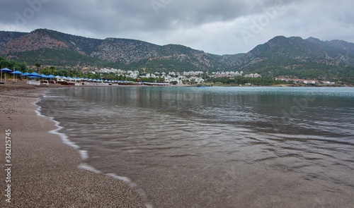 Beautiful shot of Tisan bay in Turkey photo