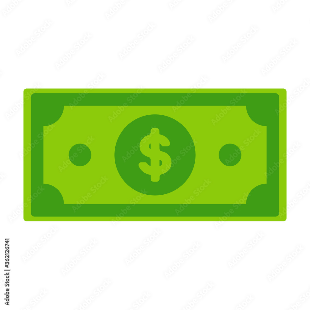 dollar banknotes isolate on white background. dollar banknotes isolate on white background.
