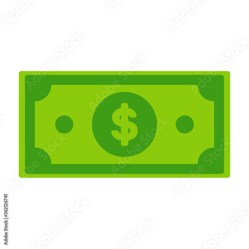 dollar banknotes isolate on white background.
