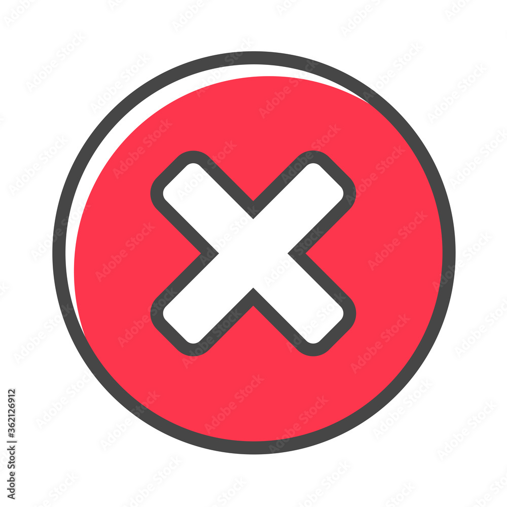 True and false symbols accept rejected for evaluation. Vector Simple and modern style. True and false symbols accept rejected for evaluation. Vector Simple and modern style.
