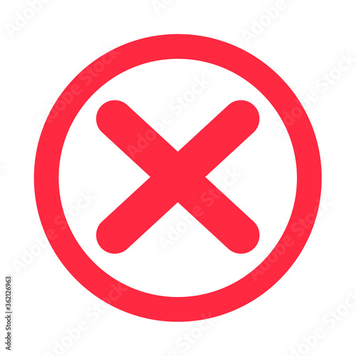 True and false symbols accept rejected for evaluation. Vector Simple and modern style.