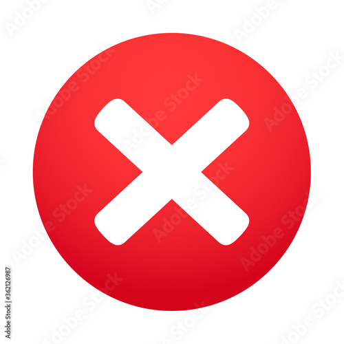 True and false symbols accept rejected for evaluation. Vector Simple and modern style. photo