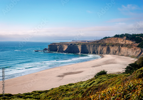 View of the Half Moon Bay in San Mateo County, approximately 25 miles south of San Francisco. photo