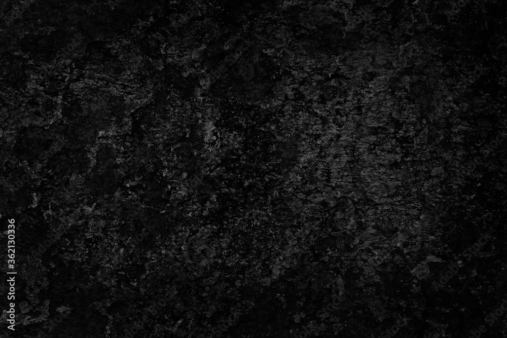 Plakat abstract black background blank concrete wall grunge stucco cracked texture