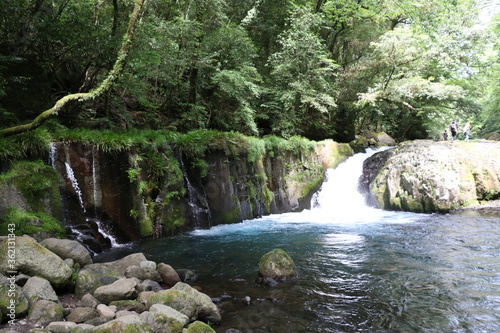 natural waterfall in japan
