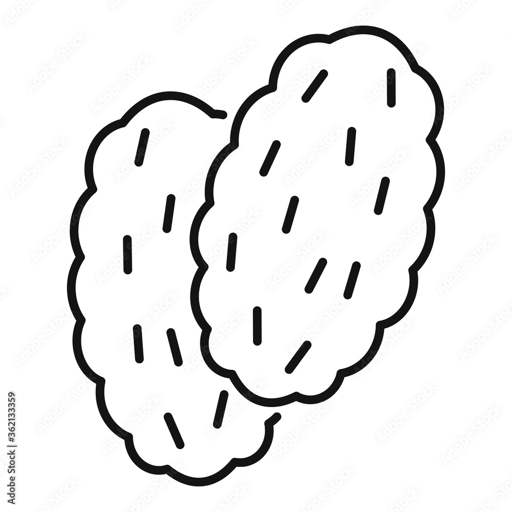 Thymus icon. Outline thymus vector icon for web design isolated on white background Thymus icon. Outline thymus vector icon for web design isolated on white background