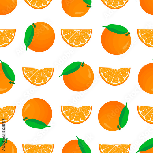 Illustration on theme big colored seamless orange