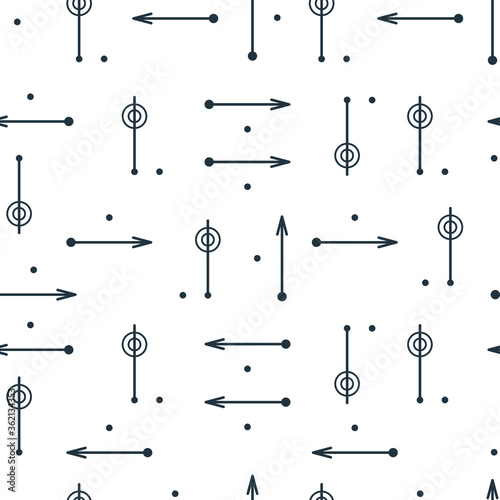 Seamless pattern with arrows