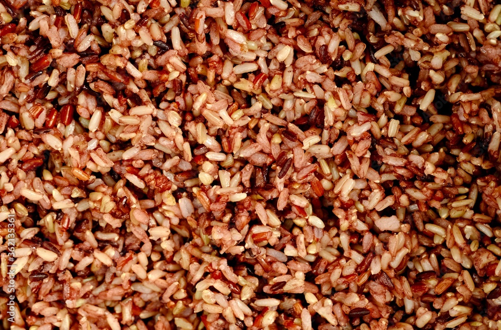 brown rice background