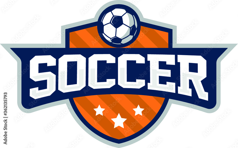 Soccer logo. T-shirt graphics Soccer logo. T-shirt graphics