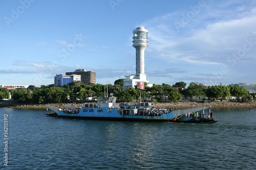 Ferry off the coast of Dar es Salaam, Tanzania