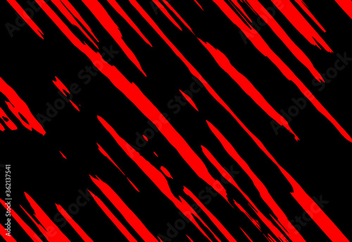 abstract of red zebra lines on black background
