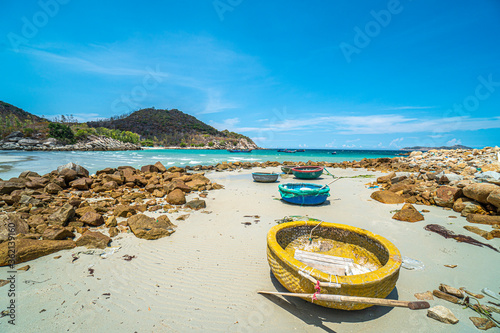 Bild auf Leinwand Binh Tien Beach, Cam Ranh bay, Khanh Hoa province, Vietnam