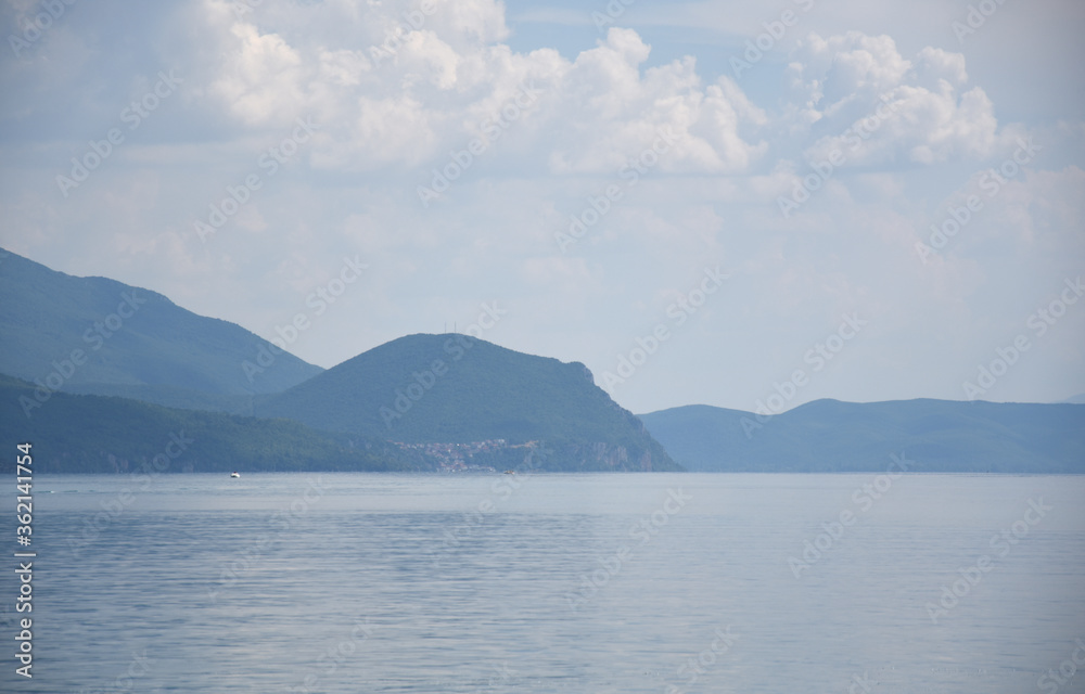 Lake Ohrid Coast in summer