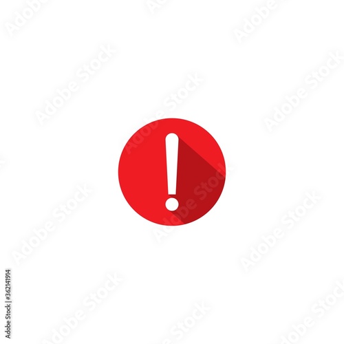 Aware or attention logo vector icon